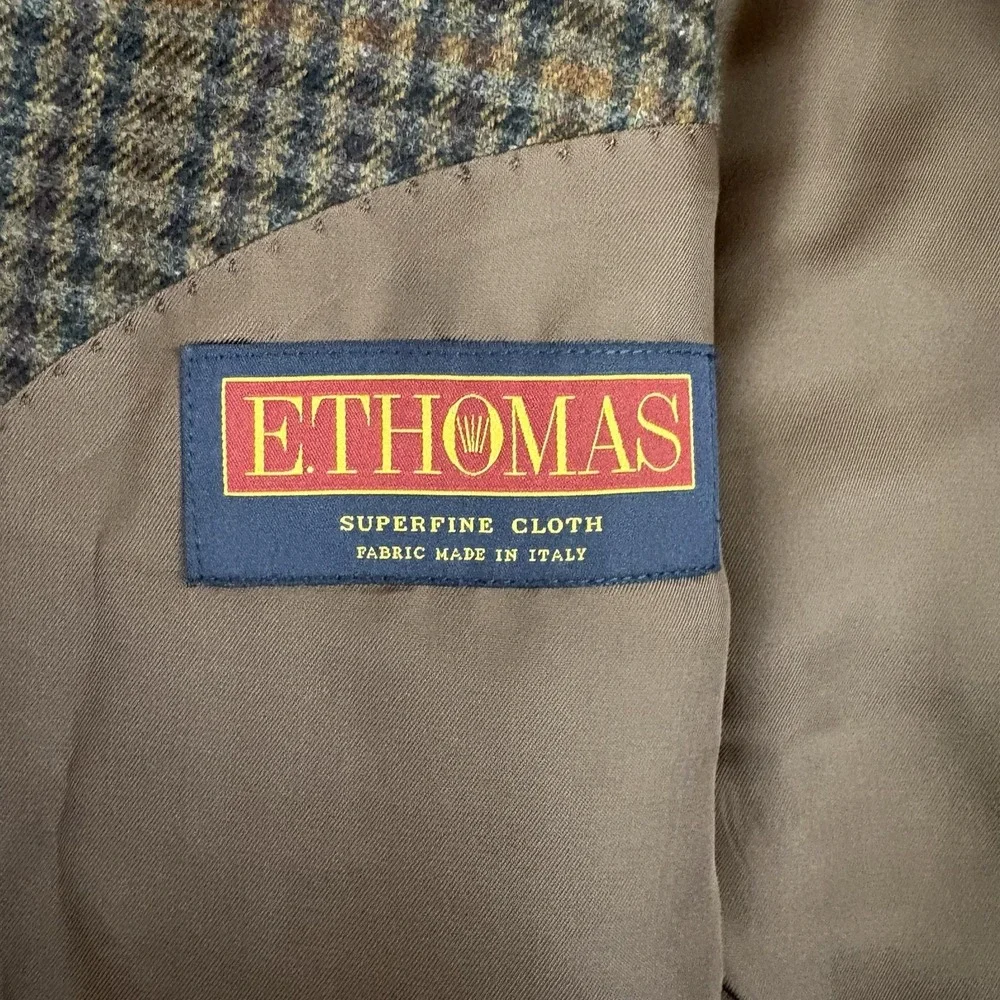 Brooks Brothers Madison Blazer E Thomas Wool Houndstooth Check 46R